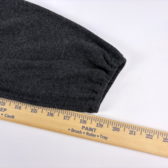 NWT Madewell Plush Square Neck Smocked Shirt Womens Sz M Charcoal Gray Peasant - Picture 9 of 14